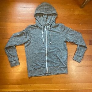 H&M Zip Up Hoodie, heather grey